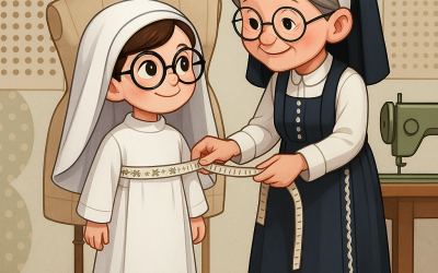 Dijahit dalam Kasih-Nya:  Delapan Suster Novis II Menjalani Pengukuran Baju di Gedangan